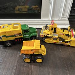 🚧 Tonka Construction Trucks Bundle – Bulldozer, Street Sweeper & Dump Truck 🚧