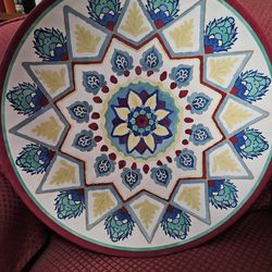 19" Melamine Platter or deco item for above cabinets, new, giftable $10.00