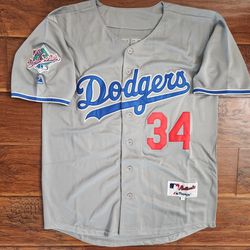 Los Angeles Dodgers Fernando Valenzuela #34 Throwback stitched jersey for  Sale in San Bernardino, CA - OfferUp
