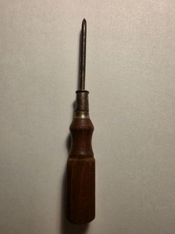 Vintage old Phillips screwdriver wood handle