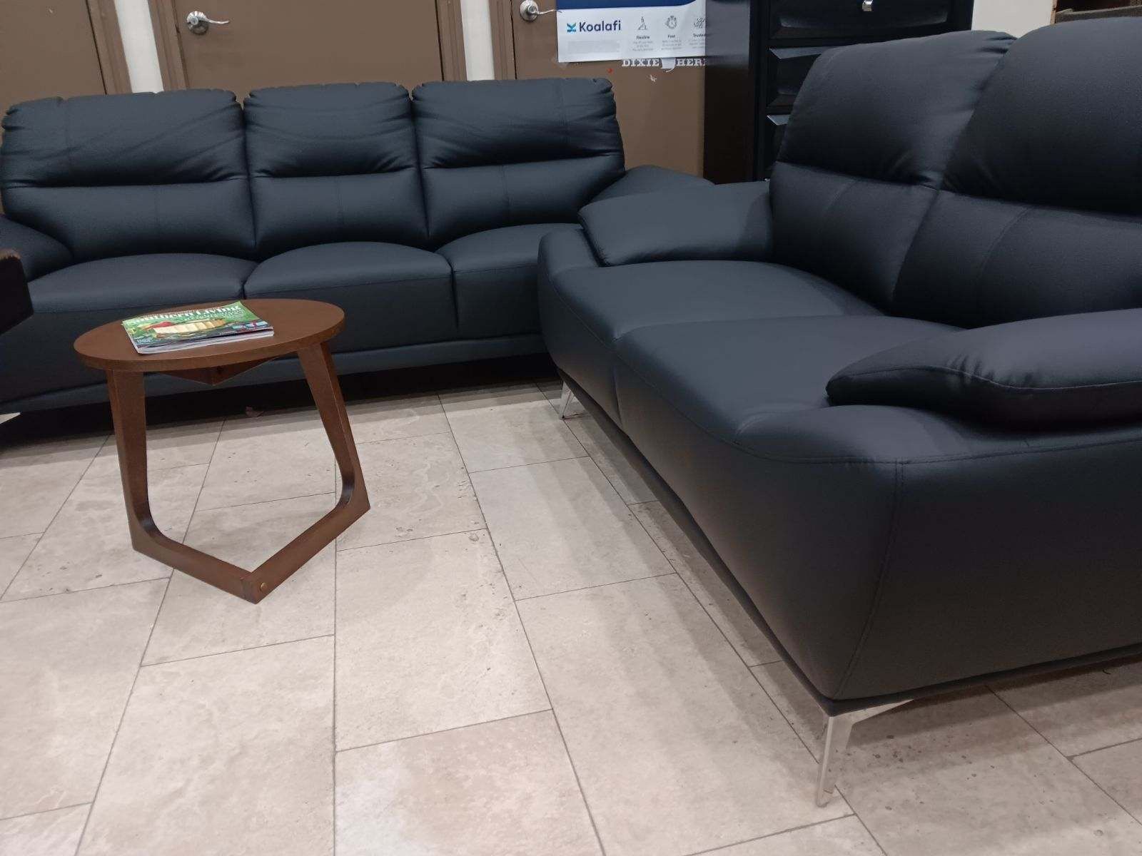 GORGEOUS BLACK VALENCIA SOFA AND LOVESEAT!$699!*SAME DAY DELIVERY*NO CREDIT NEEDED*EASY FINANCING*HUGE SALE*