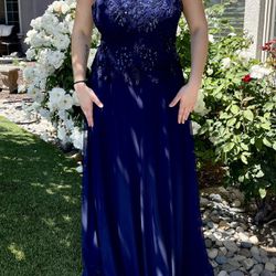 Formal Dress , Navy blue, Size 14
