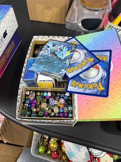 Pokemon box and dices