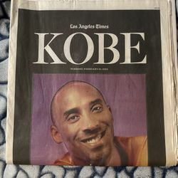 L.A Times Kobe Front Page Full Newspaper 2/25/20