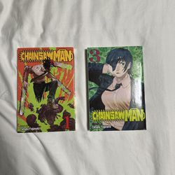 Chainsawman manga 1 & 3