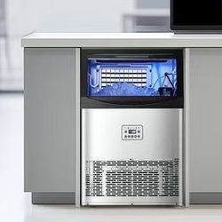 ❤️‍🔥 90 lbs. /24H Commercial Ice Maker33 lbs. Storage 16. 5in. W &Drain Pump 50 Full Size Cube in 15 Mins Freestanding Silver$320