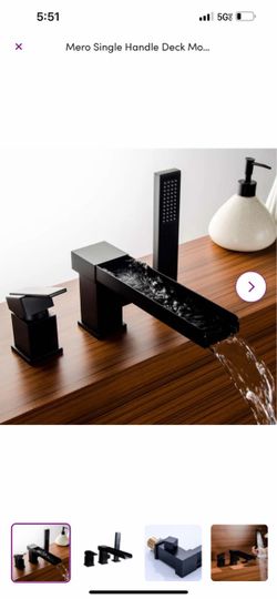 wf-J020524-9 Mero Single Handle Deck Mounted Roman Tub Faucet Sh50