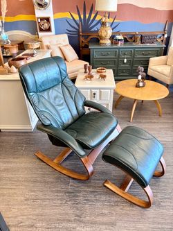 MCM Rocking Chair / Ottoman / Lounge Chair