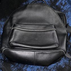 Leather backpack