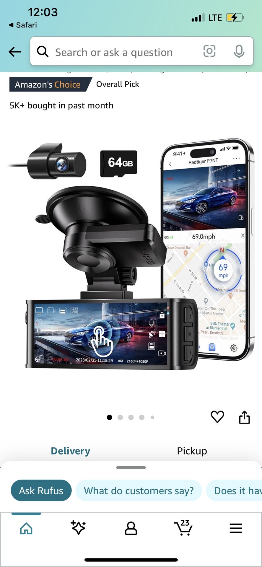 4K Ultra Clear Dash Cam With GPS Tracking