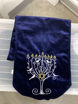 Velvet Hannukah Table Runner