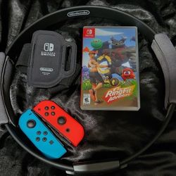 Nintendo Switch Ring Fit Game And Ring Controller (Includes 2 Joycons)