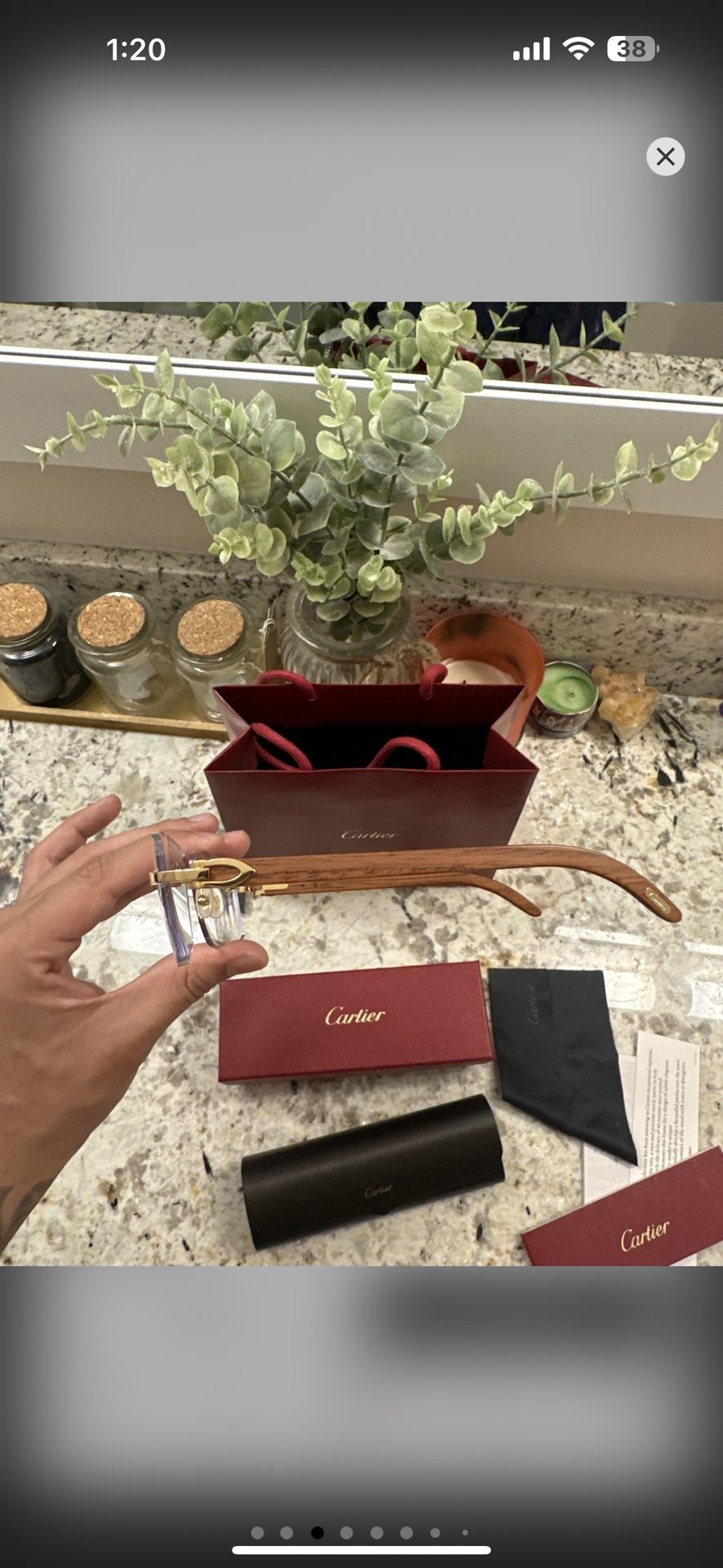 Cartier Wood Glasses (CT0052O) for Sale in Tampa, FL - OfferUp