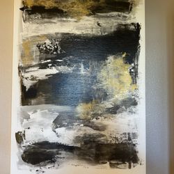 36” x 24” Modern Abstract Canvas Wall Art – Excellent Condition