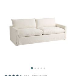 White Feather Filled Sofa
