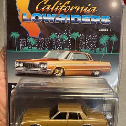 CALIFORNIA LOWRIDERS 1985 CHEVY CHEVROLET CAPRICE LOWRIDER 1/64 DIECAST
