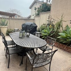 Patio Table Set Cast Aluminum 