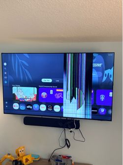 Samsung -75" Crystal UHD 4K Smart TV (picture damage)