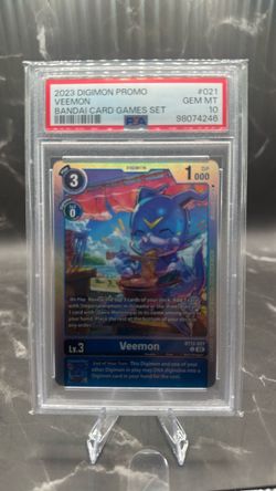 Digimon Veemon 2023 Promo PSA 10 Gem Mint