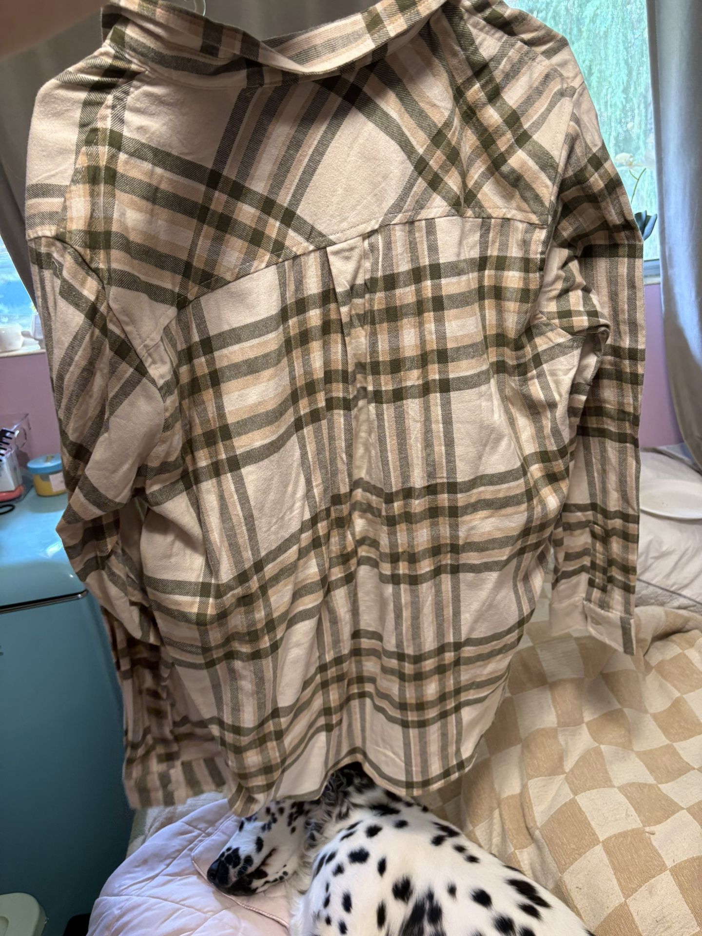 Plaid large shirt