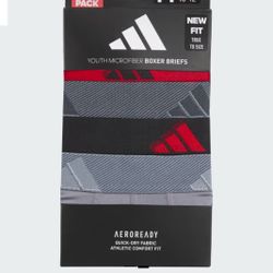 New 4 pack adidas youth size Large size 14-16 boxer briefs 
