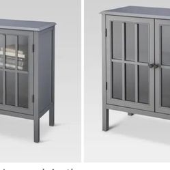 *CABINET SIDEBOARD CREDENZA BUFFET THRESHOLD WYNDHAM CABINET BOOKCASE  BLACK NEW IN BOX**MUST ASSEMBLE**