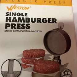 Single Hamburger Press