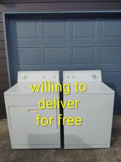 Kenmore Heavy  Washer And Electric Dryer Set