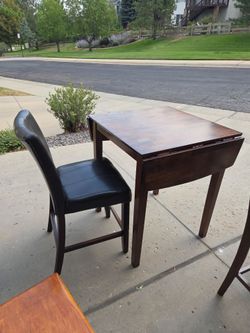 Small dining table and chair