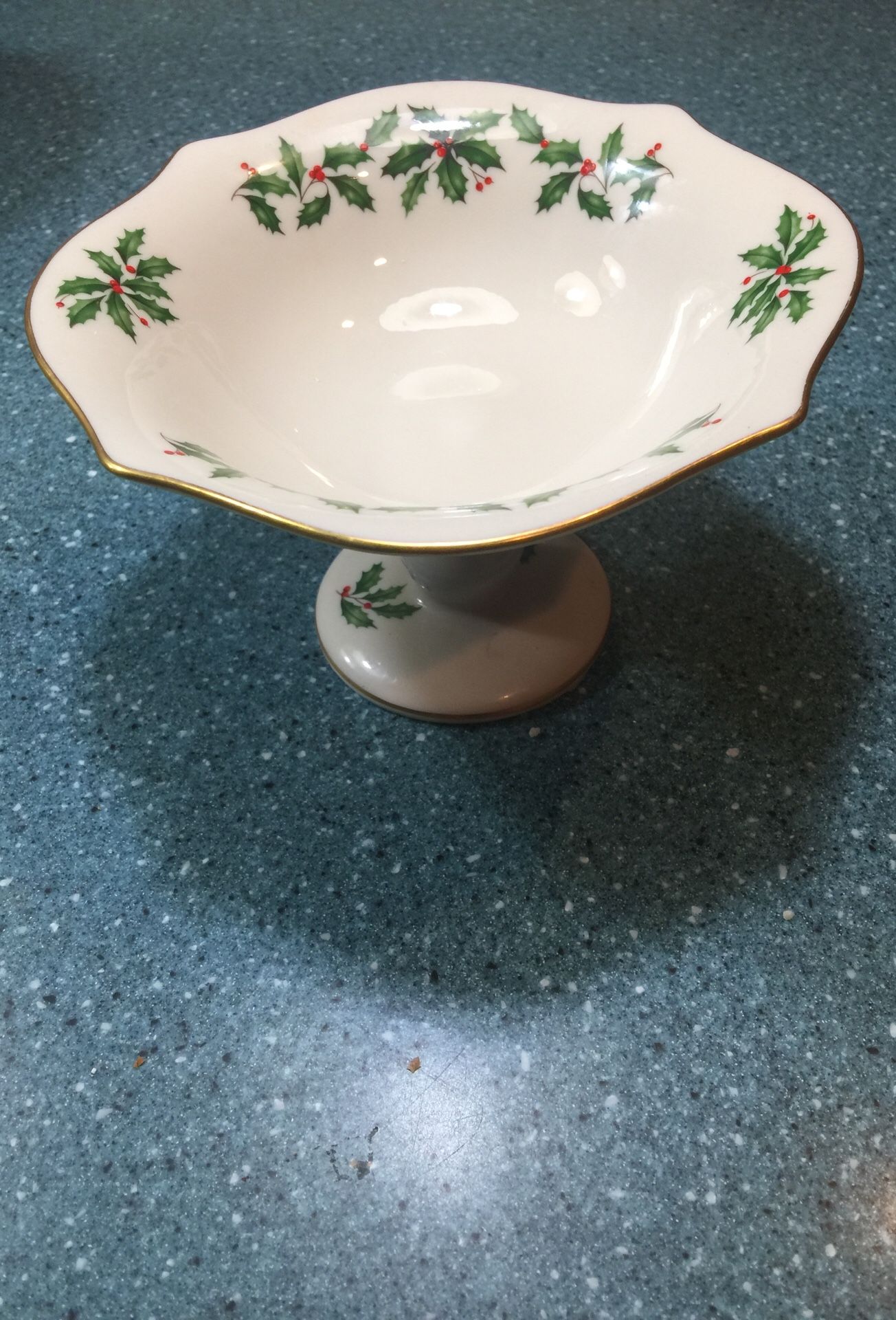 Vintage Lenox Holiday candy dish