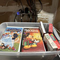 13 Disney VCR Tapes And 1 Disney DVD