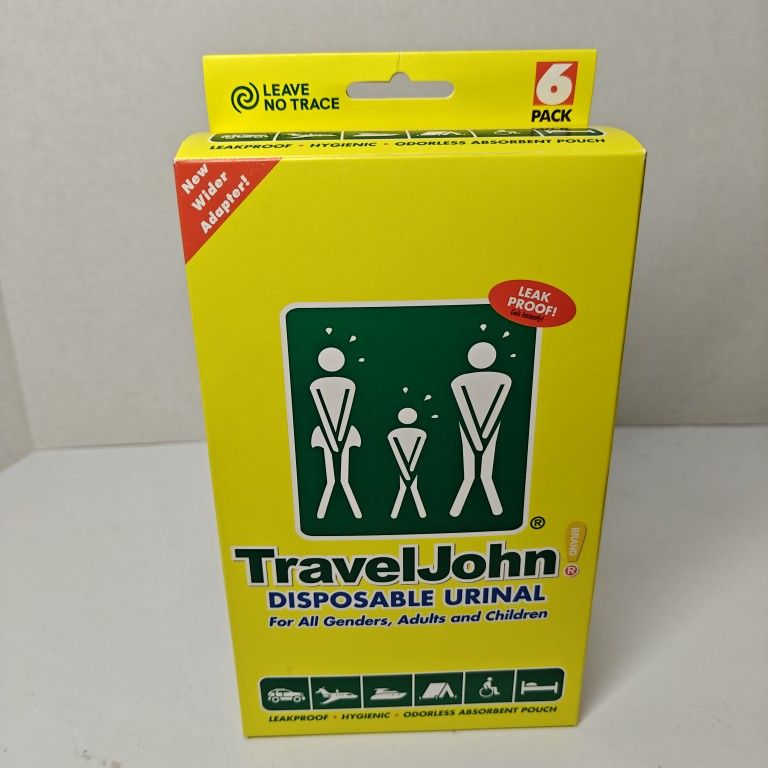 Travel John Disposable Urinals 6-Pack
