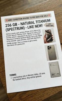 iPhone 15 Pro Max