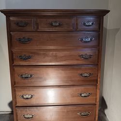 Hardwood, bedroom clothes dresser,  drawers, wardrobe essential