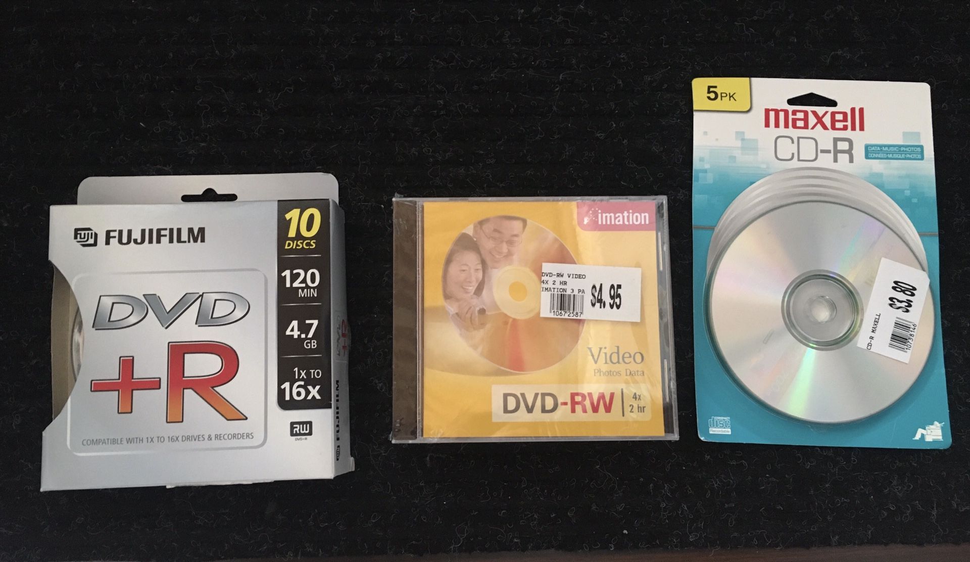 DVD/CD Blank Media Bundle w/ Bonus