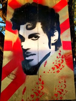 Prince spraypaint art