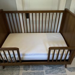 Naturepedic organic crib mattress &  memory foam mattress topper