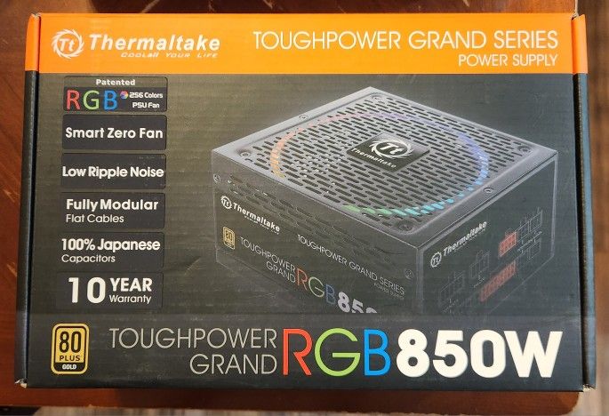 Thermaltake 850W Power Supply (PSU) 80-Plus *Gold* RGB