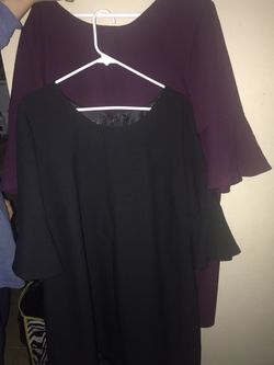 Brand new purple and black dresses! $10 each- $25 both