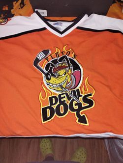 Xl Vintage Devil Dogs Hockey Jersey Rare 1999 Hard To Find 