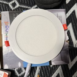 BRILLIHOOD 12W 6-inch Ultra-Thin Round LED Recessed Ceiling Panel Down Light wit