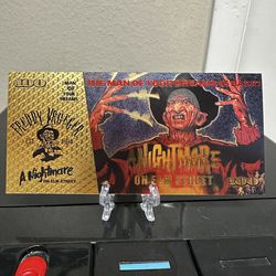 24k Gold Foil Plated Freddy Krueger Banknote Horror Movie Collectible