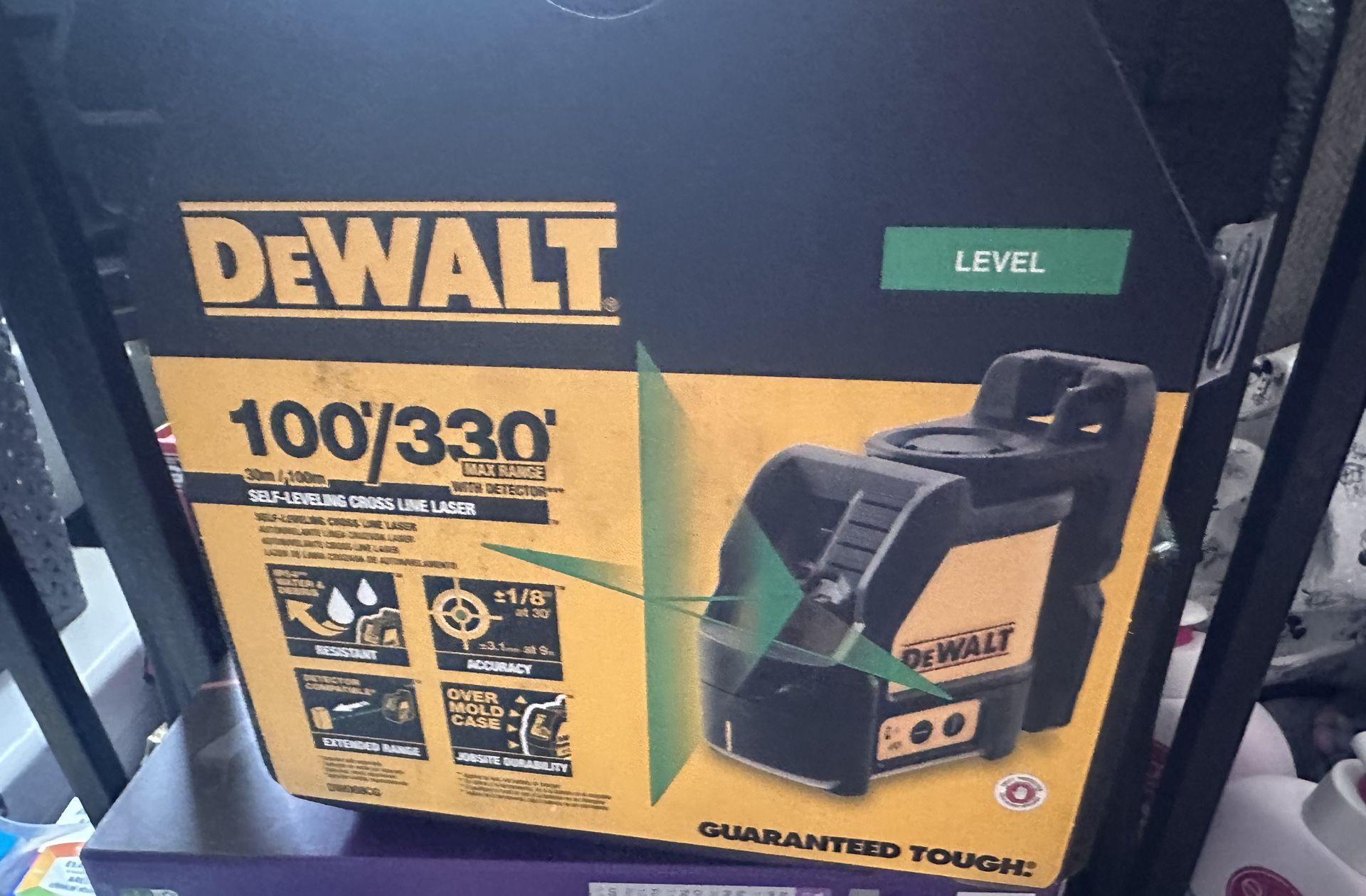 Dewalt Self-Leveling Cross Line Laser 100’/330’