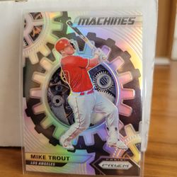 Mike trout 2020 short print Refractor Prizm panini Machine.    Cool card