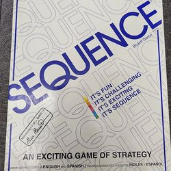 Sequence Board Game, New, $10