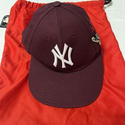 Gucci x New York Yankees Cap – Burgundy – With Dust Bag – Pre-Owned