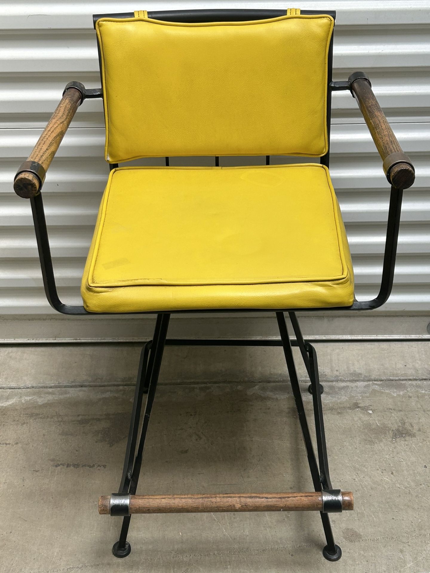 Cleo Baldon 1960s Swivel Back Bar Stool