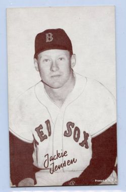 1947-66 EXHIBITS (NO #) JACKIE JENSEN EXHIBIT, BOSTON RED SOX
