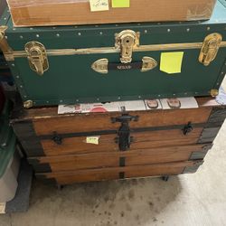 Assorted Antique  Steamer Chest