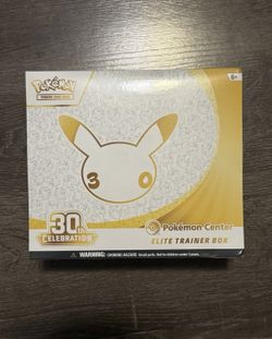 Pokemon Center 30th anniversary celebration etb elite trainer box